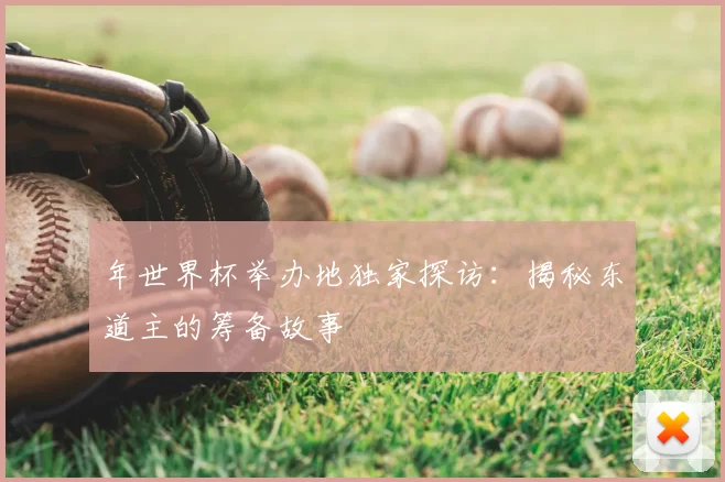 年世界杯举办地独家探访:揭秘东道主的筹备故事