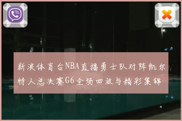 新浪体育台NBA直播勇士队对阵凯尔特人总决赛G6全场回放与精彩集锦